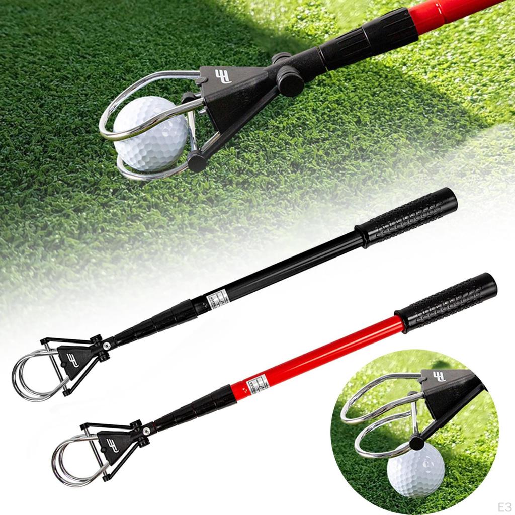 Golf Ball Retriever Pick Up Tool Aluminum Alloy Picker Telescopic Portable