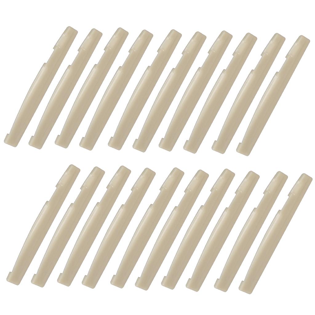 

Plastic Acoustic Guitar Saddle High Quality String Bridge Saddle for Folk Guitar Musical Instrument Parts белый