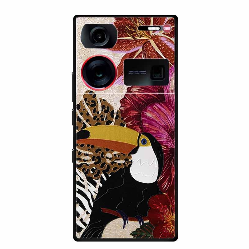 3D Emboss Case For ZTE Nubia Z60 Ultra Phone Case Flowers Soft Silicone Coque For Nubia Z60 Ultra Back Cover Cases Z 60 Z60Ultra