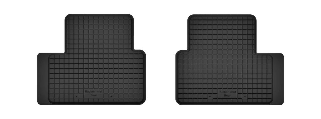 Rear Rubber Car Mats (2 Pcs), Universal For: Mitsubishi Eclipse III Coupe (1999-2006)