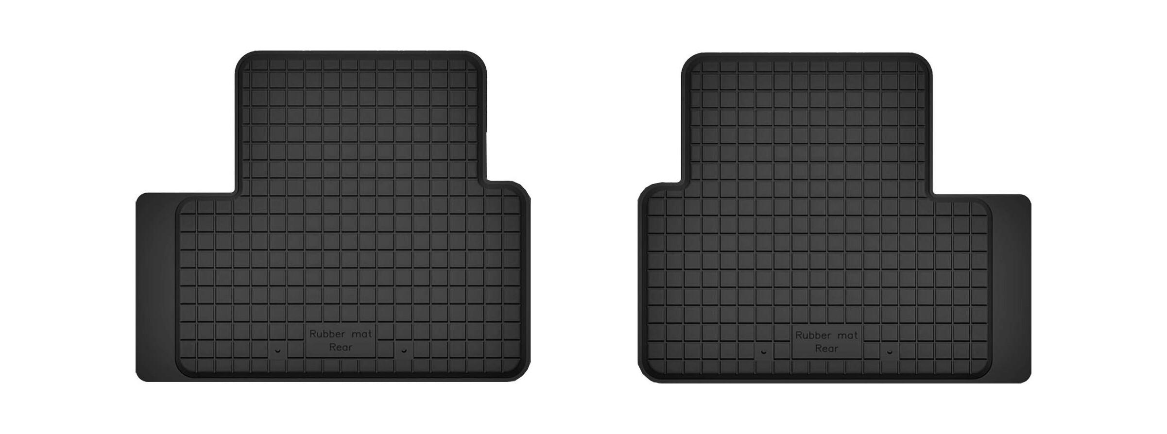 Tappetini posteriori in gomma per auto (2 pezzi), universale per: KIa eNiro / Niro EV crossover (2016-)
