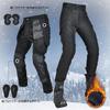 RENHE Winter Motorcycle Thermal Rider Pants with Fleece Lining and Waterproof and Windproof Racing Pants for Warmth and Size 2XS Women's Pants,