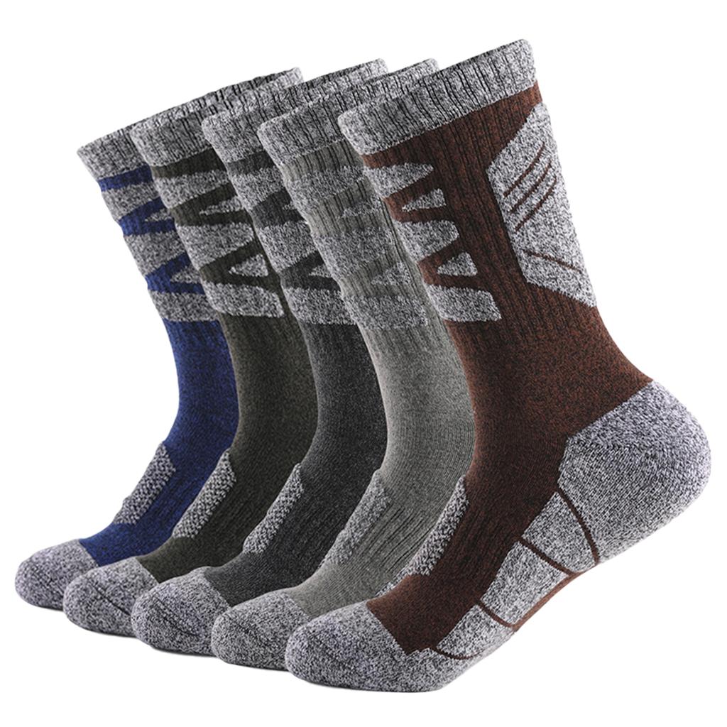 1/5 Pairs Winter Thicker Warm Socks Cotton Male Men Women Socks Solid Socks Knitting Thermal Socks Against Cold Snow Terry Socks