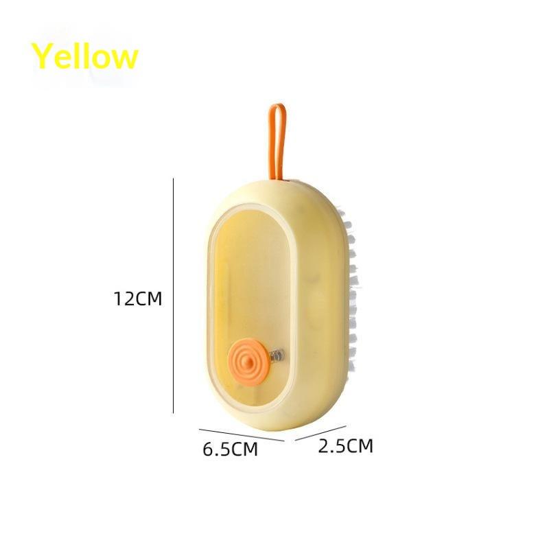 Press Type Soap Dispensing Cleaning Brush With Soft Non Scratch Bristles For Laundry Shoe Cleaning Household Use