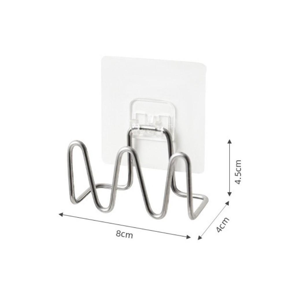 Self Adhesive Sponge Holder Wall Mounted Scrubber Holder New Sponge Drain Rack Basin Organization