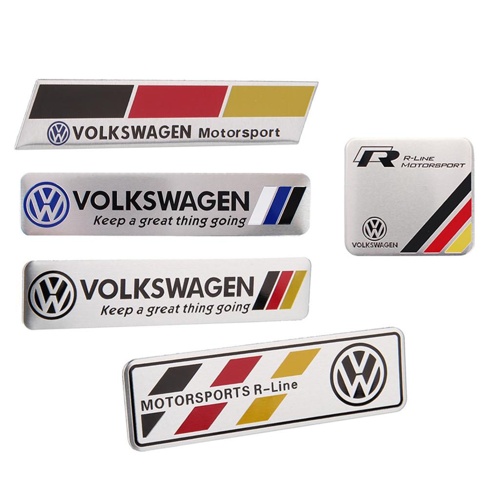 2026 New For VOLKSWAGEN VW Car Metal Badge Body Auto Badge Decoration Sticker For Volkswagen R Line Golf Polo Passat Jetta Tigua