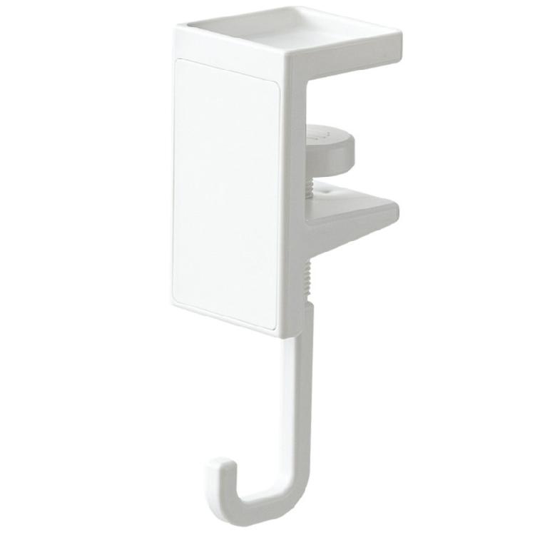Shelf and Desk Bag Hook with Adjustable Grip, Removable Edge-Mount Backpack Holder for Study Table, Wardrobe Storage
