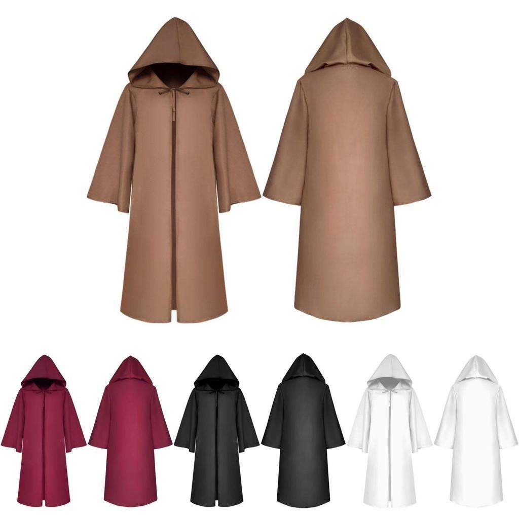 Premium Quality Star Wars Jedi Warrior Hooded Cloak Cape Robe For Cosplay Events