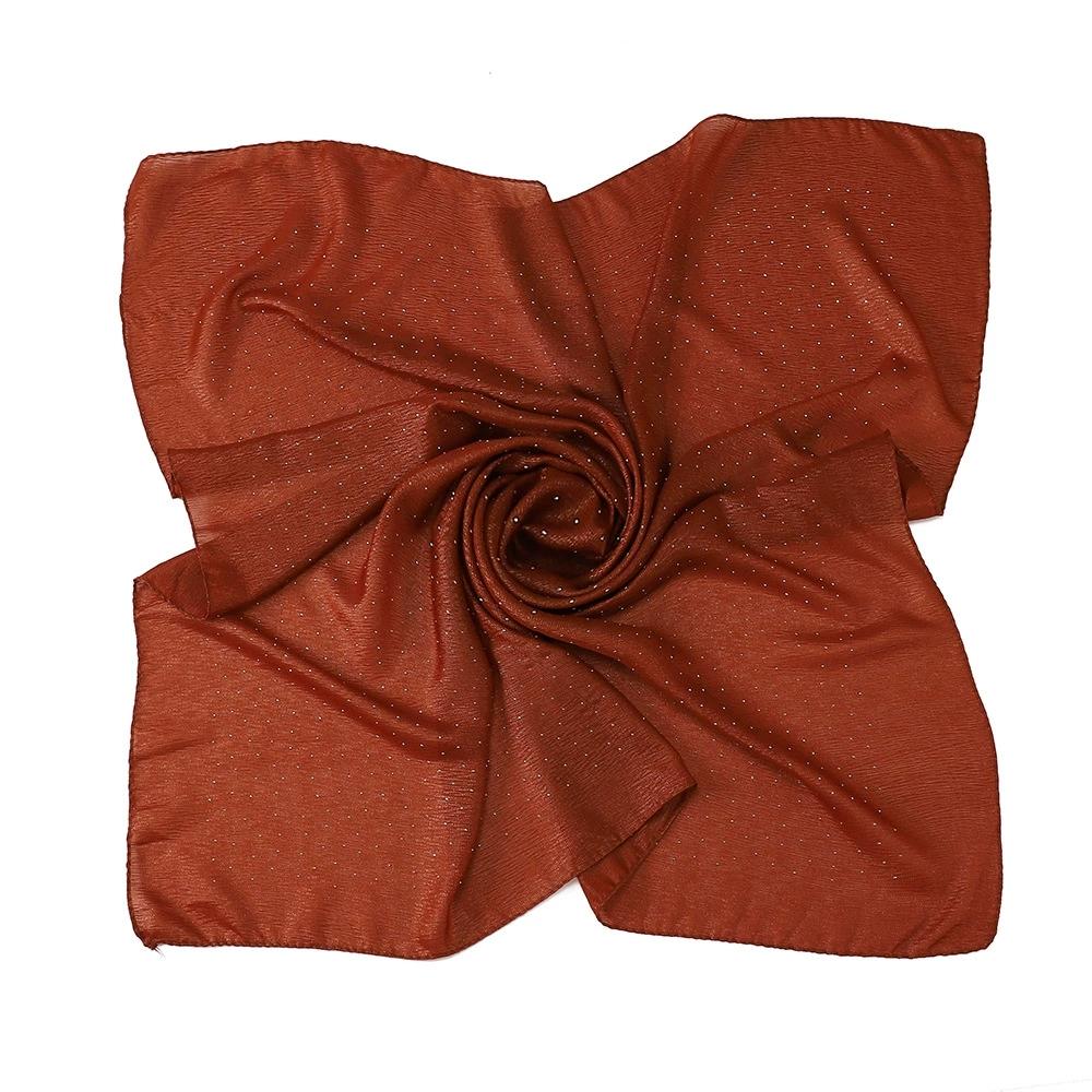 Women Malaysian Square Scarves Foulards Female Bandana Lady Hijabs 90CM
