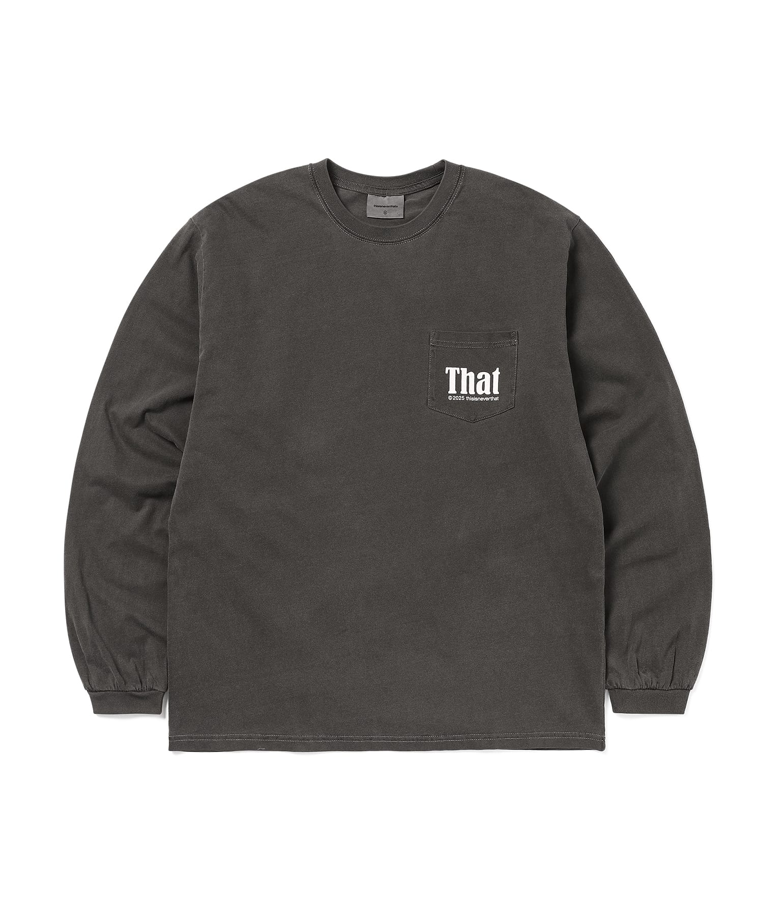This Is Never That That Pocket L/S Tee Charcoal S