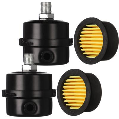 Chandini Air Filter, Air Compressor with Core, Mini Pump, Air Compressor Silencer, Oil-Free Air Pump Replacement Part, 2 Pieces, G1/4 Type, 12.5mm
