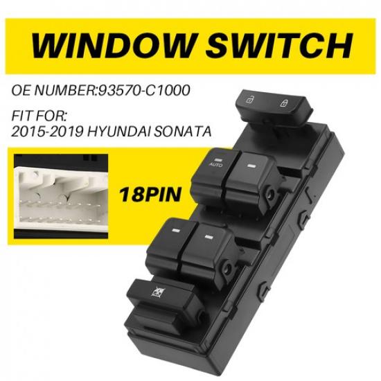 Power Window Master Switch Control Driver Side LH For Hyundai Sonata 2015- A