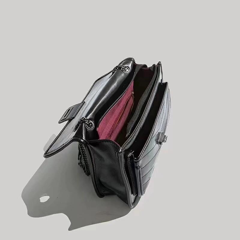 New Black Classic Shoulder Bag Simple Large Capacity Versatile Shoulder Bag High Quality Casual Luxury Ladies Oblique Crossbags