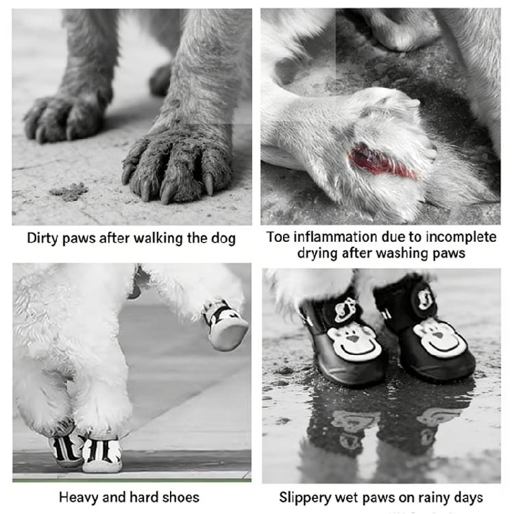 Fashion Dog Shoe Suspender Boot Waterproof Pet Shoe Snow Rain Dog Suspender Boot For Daily Walks