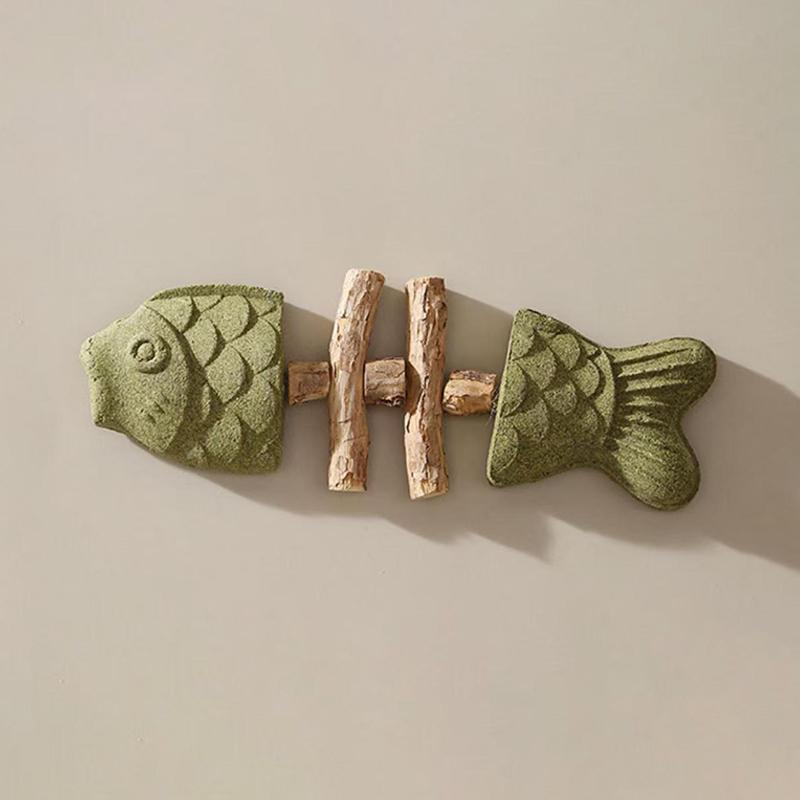 

Fix Your Cat S Dental Health,2026 New Creative Fish Bone Cat Toy,Wooden Catnip Teeth Cleaning Stick A