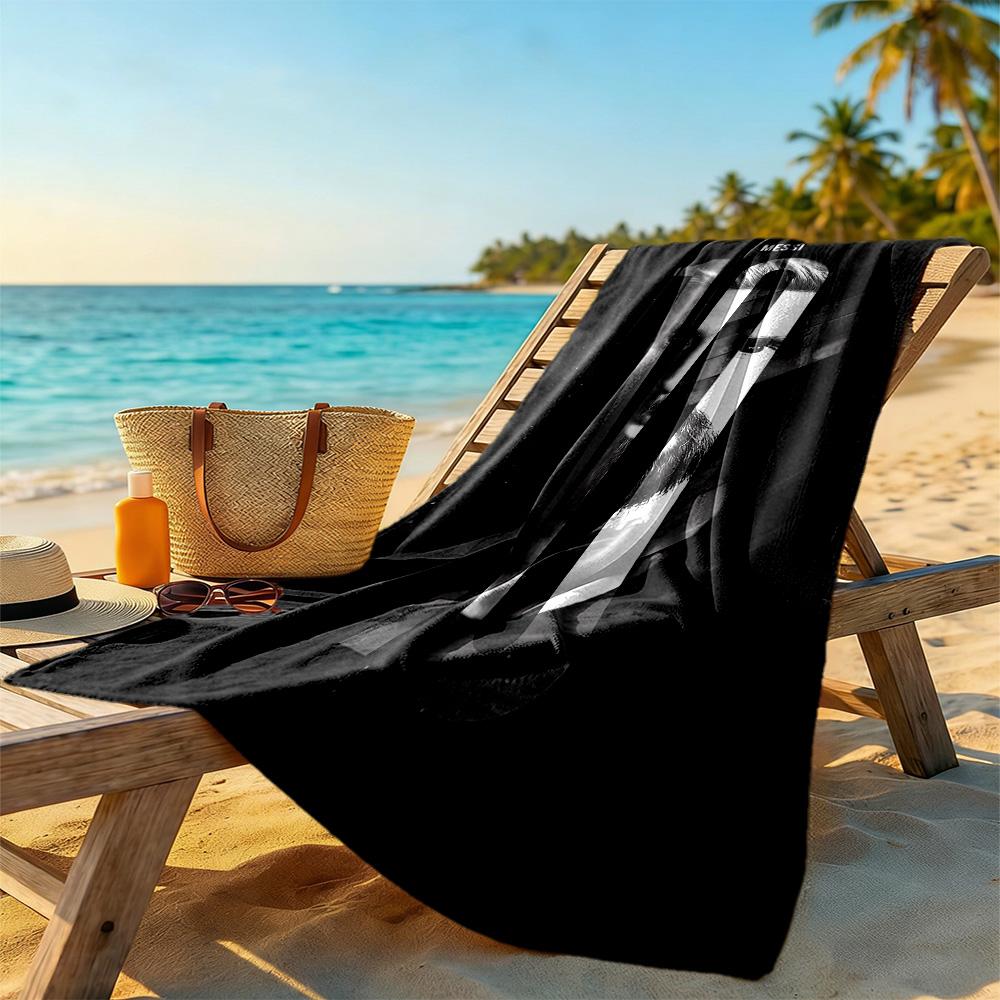 Messi no. 10 Teli da Spiaggia Super Morbidi e Assorbenti Comodi Leggeri Perfetti per Viaggiare Yoga Campeggio e Nuoto