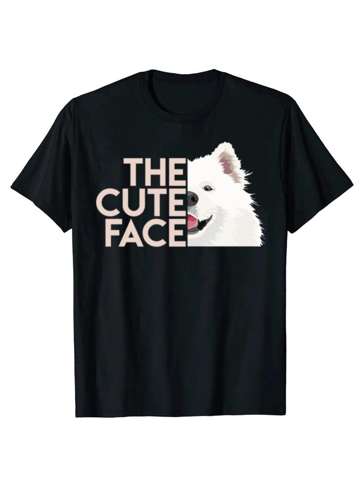

Funny The Cute Face Dog Graphic 2026 New Cotton Unisexs Tshirts Unisex Womens Fashion Casual Tshirt Loose T Shirt S