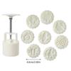 Hand Press Mooncakes Molds 8 Different Pattern For 100G Dessert Easy To Use Baking Tool Durable ABS And Nonrust Steel