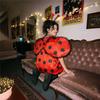 Costume Coccinella di Halloween per Donna Vestito Cosplay Ape con Ali