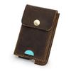 Porte-cartes anti-vol en cuir Angel Noir RFID - Style Européen Américain