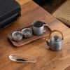 Bo Guang Feng 5-Piece Stainless Steel Portable Handle Tea Set