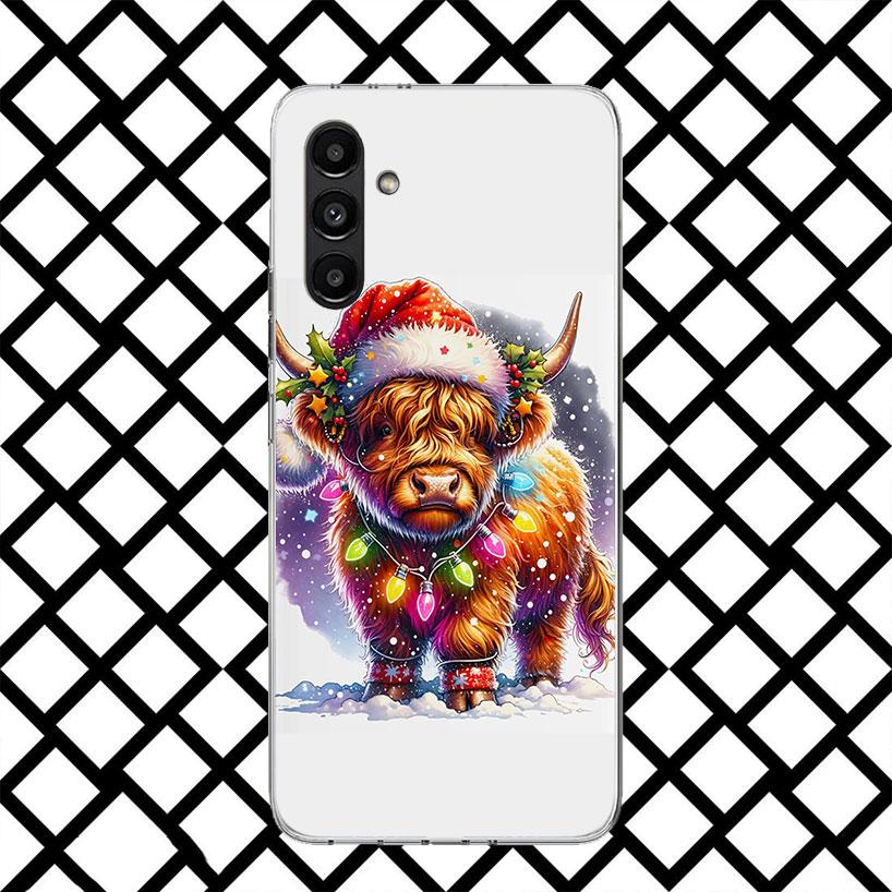 Süße Hochlandrind Handyhülle für Samsung Galaxy A17 A37 A57 A16 A26 A36 A56 A15 A25 A35 A55 A14 A24 A34 A54 A13 A23 A33 A53 Gala