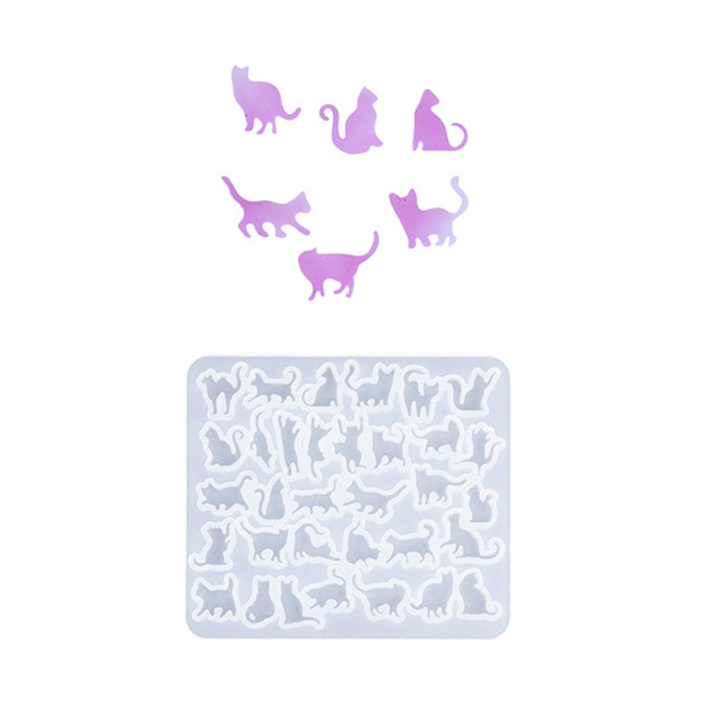 Fashionable Earring Lovely Cats Silicone Mould Set Accessory Portable for Stylish Jewelry Making Resin Casting Set