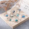 New Vintage Crab Jellyfish Starfish Scallop Marine Life 9 Piece Set Ring