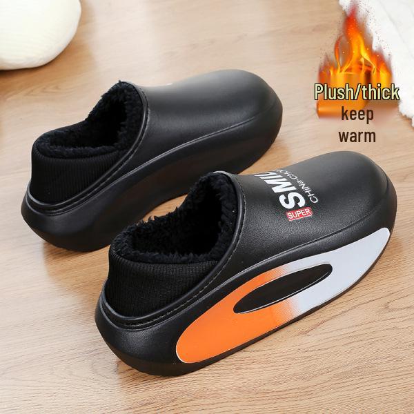 

Унисекс Зимние Хлопковые Ботинки: Теплые, водонепроницаемые, нескользящие зимние ботинки с толстой подошвой для уникальной амортизации 44-45 оранжевый/чёрный