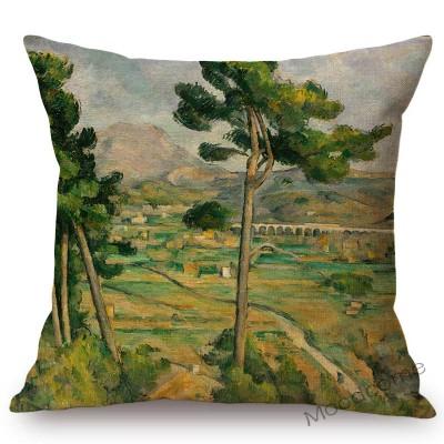 French Impressionism Artist Paul Cezanne Bather Still Life Country Views Oil Painting Sofa Pillow Cover Decorative Cushion Cover