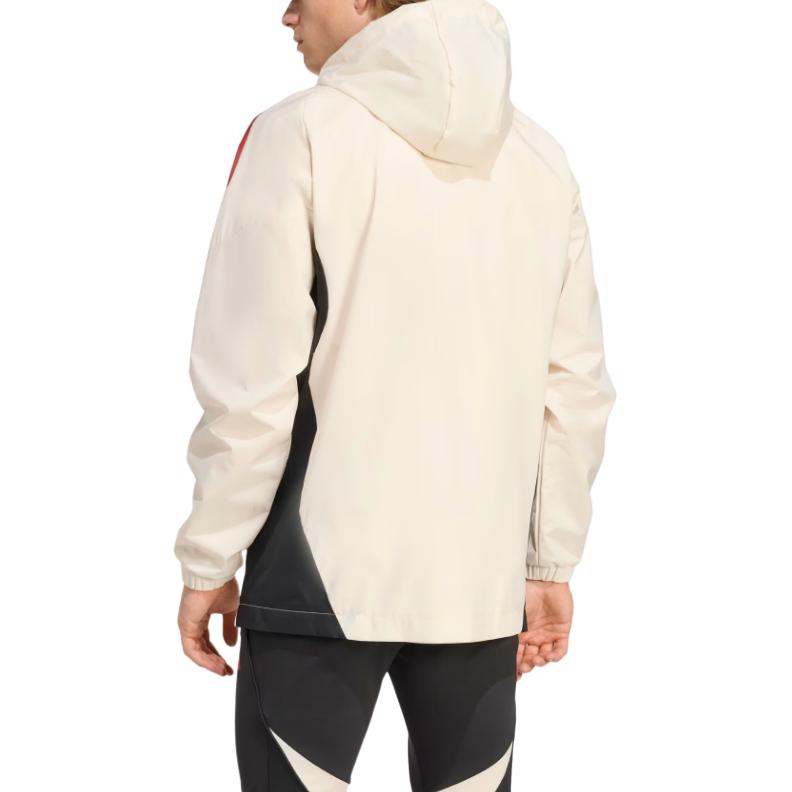 Adidas Striped Hooded Zip-Up Long Sleeve Jacket Men Jacket JV6554