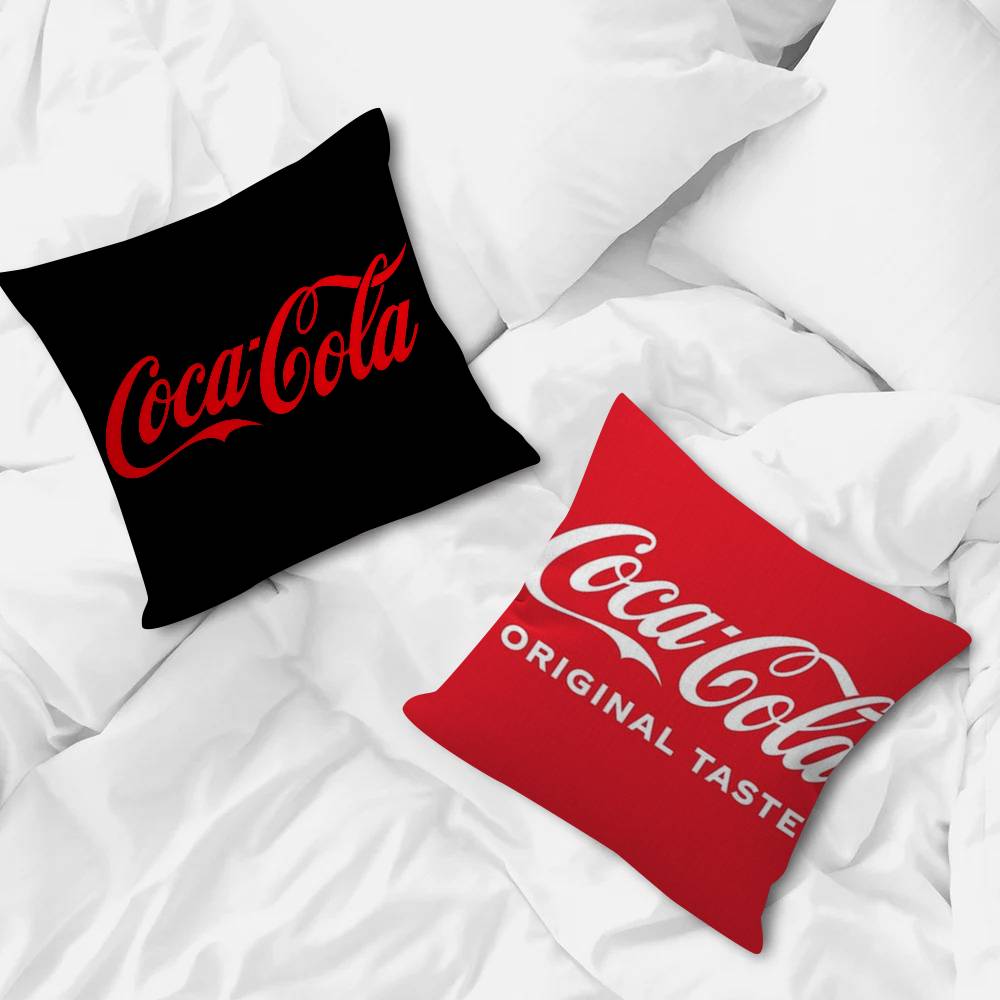 Cushion Cover Pillowcase Upholstery Sofa Throw Pillow Home Decor Pillowcas Things Go Better With C-Cola