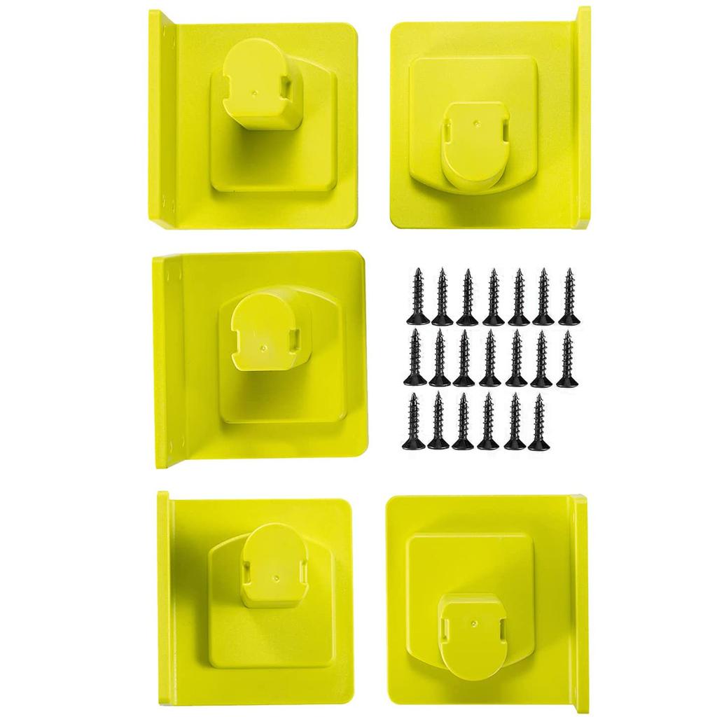 5Packs Tool Mount Storage Bracket For Makita/Bosch/Dewalt/Milwaukee 18V Li-ion Battery Tool Machine Drill Holder Slots Stand