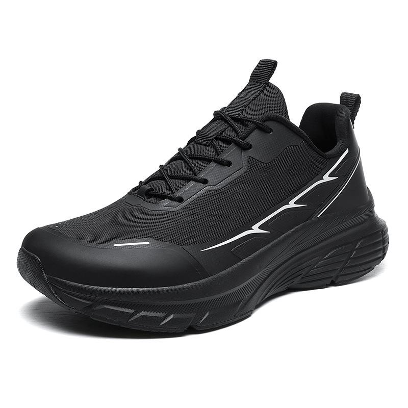Large-Size Men's Thick Sole Height-Increasing Non-Slip Breathable Dad Running Shoes (Sizes 39-48)