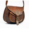 Vintage Genuine Brown Leather Messenger Shoulder Cross Body Bag Handmade