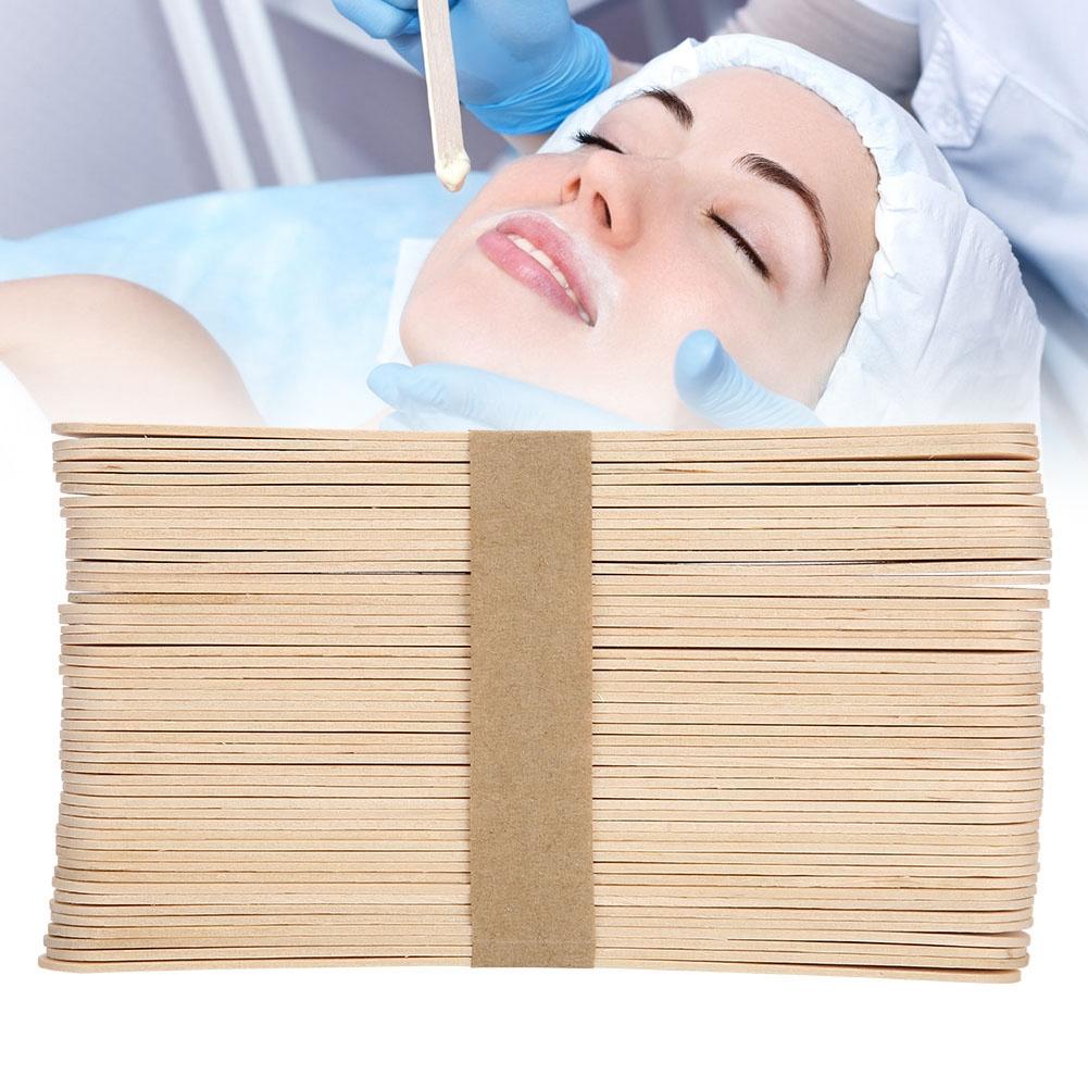 Wooden Disposable Epilation Wax Tool Hair Ice Cream Mask Removal Stick