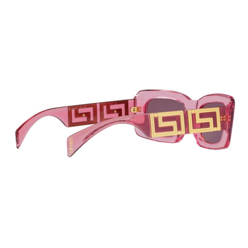 Versace Classic Logo Plastic Irregular Sunglasses Women’s Pink 5695767 VE4444U5355AK-pink 54