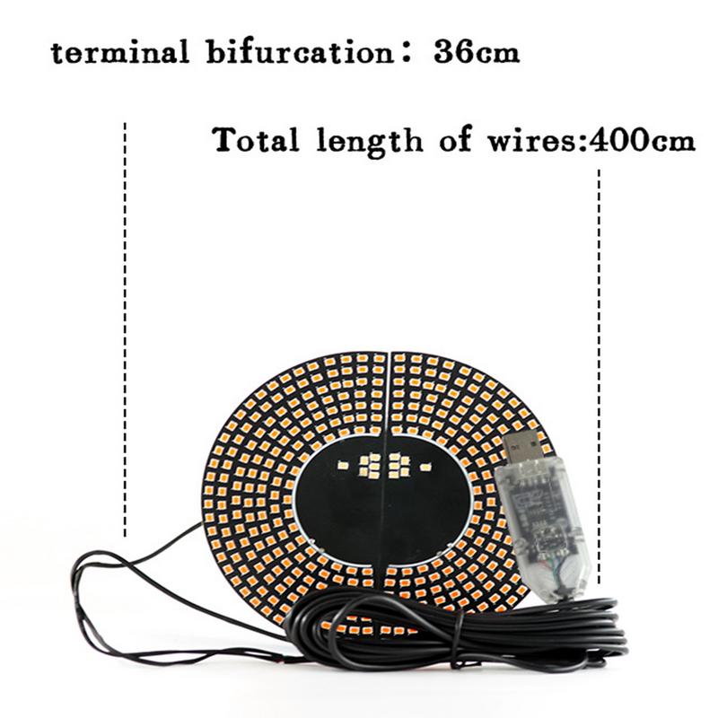 car Dynamic Devil Eye Light For auto rear Windshield APP Control Animated LED Display Triangle / Semicircle Funny Eye Light Sign