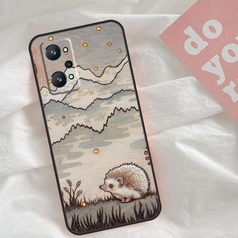 

Kawaii Hedgehog Heart Cute Case For Realme C53 C55 C33 C63 C61 C51 C65 C67 C71 C75 11 12 13 14 Pro Plus GT6 GT7 15 Pro Realme C35