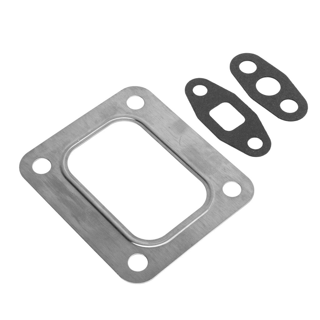 Turbine Inlet Oil Gasket Set Stainless Steel Rustproof 3755843 for T4 T04 Flange Turbo