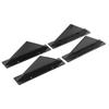 Universal Rear Bumper Lip Diffuser Kit Black Rear Bumper Spoiler Car Modified Styling Accessories