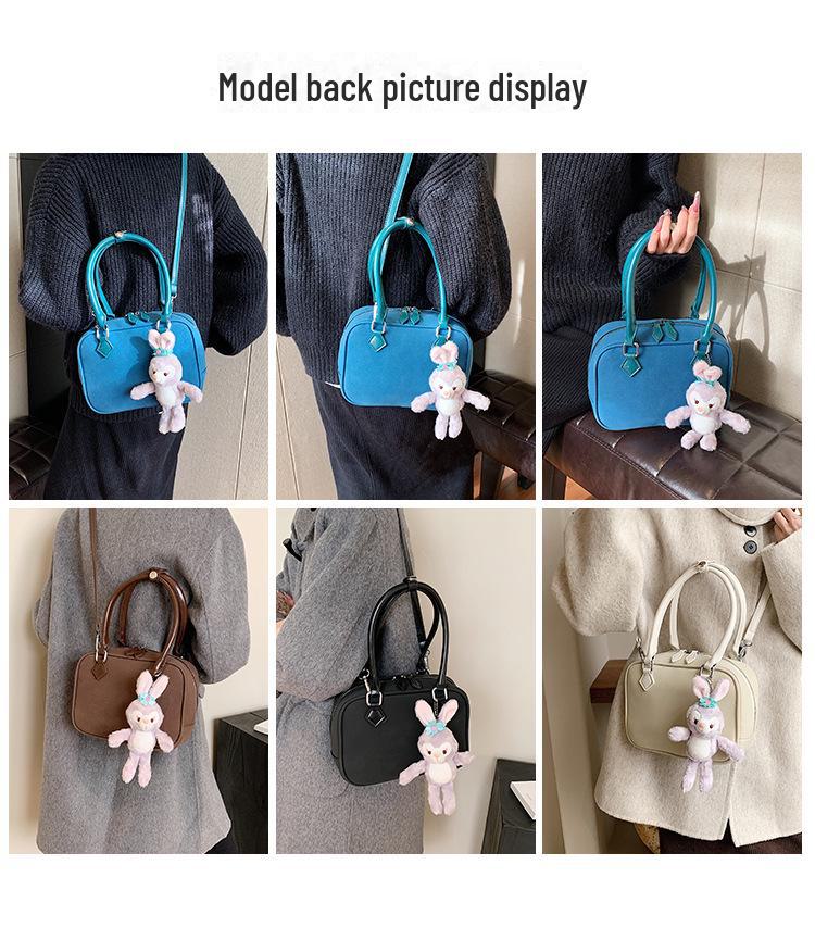 This Year's Trending 2025 Women's Frosted All-Match Crossbody Handbag - Small Square Design