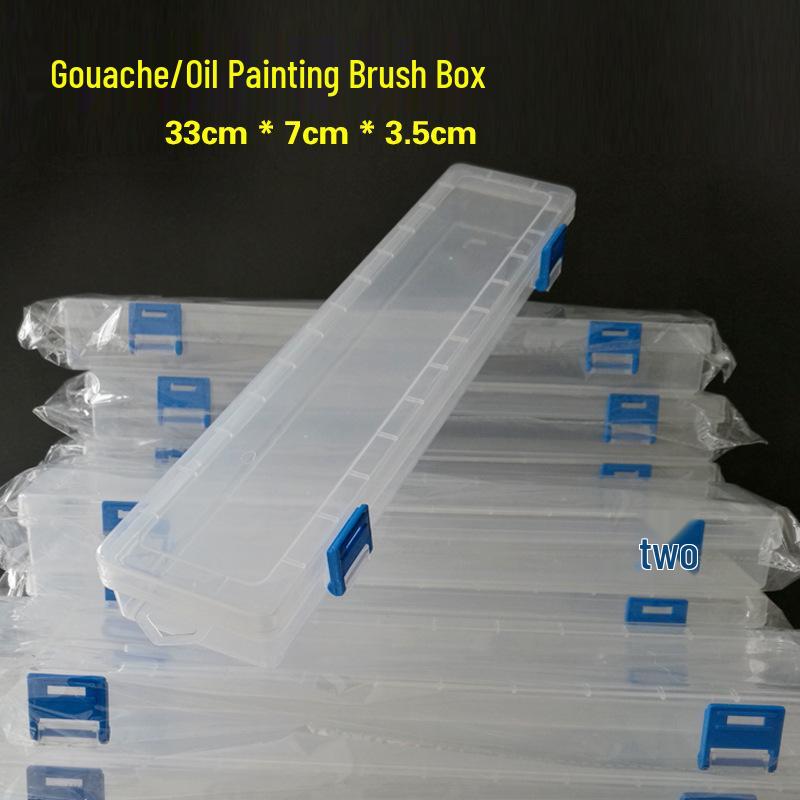 

Прозрачный ящик для хранения кистей для гуаши, акварели и масляных красок 562