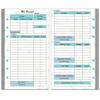 A6 Loose Leaf Náplň do notebooku Spirálová pořadač Vnitřní strana Stránka rozpočtu Týdně Měsíčně Uvnitř papírnictví