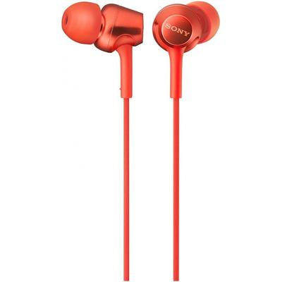 Sony Căști MDR Ex255 Tip canal Roșu MDR Ex255 R Roșu Fără telecomandă