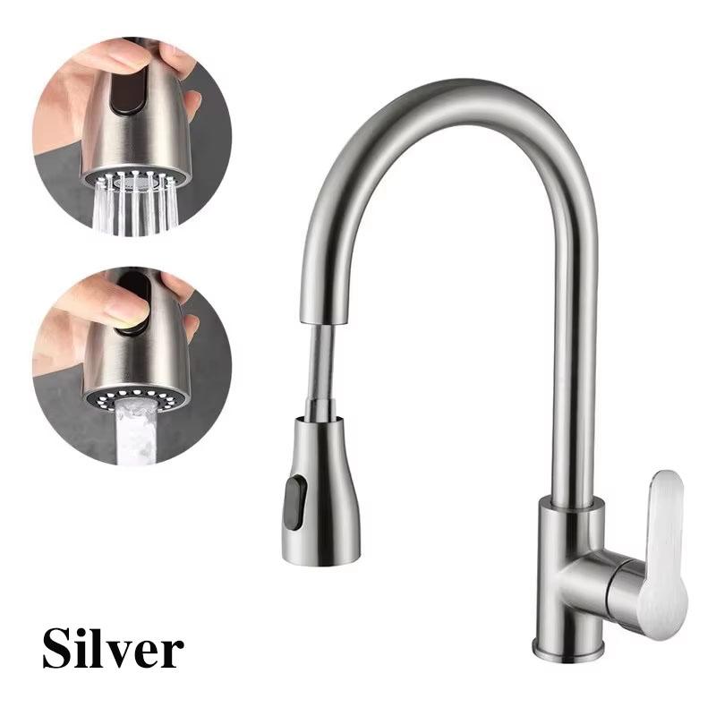 

Premium 360° Rotating Telescopic Faucet with Two Switchable Water Modes New Trendy Choice for Kitchen Sink and Bathroom Basin