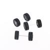 1 Set Diy Accessories 1/64 17Mm Wheels Fixed Rubber Tires All Terrain For Toy Model Diecast Cars Refiting Parts