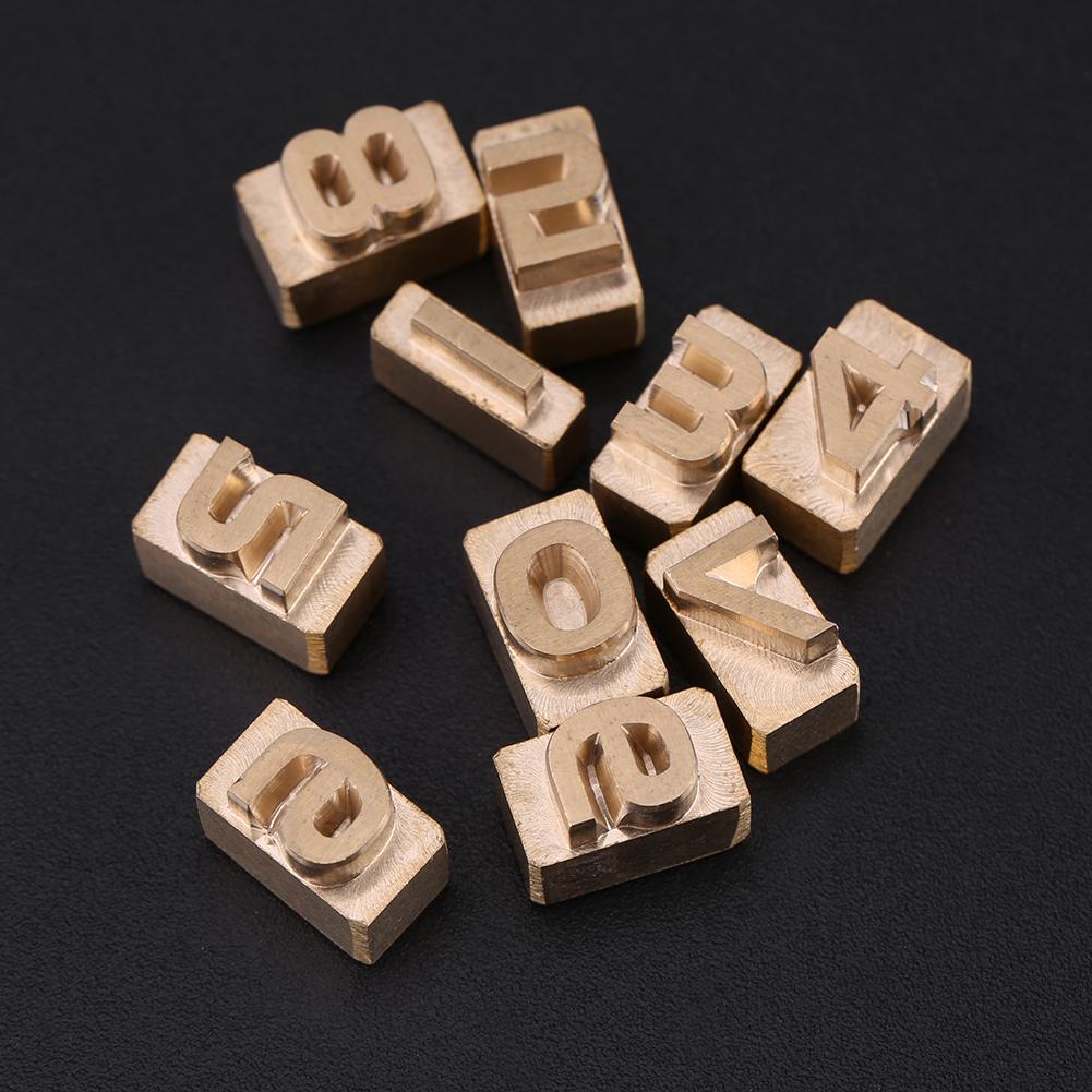 Diy Design Piele Hot Foil Embsing Dies Ștanțare Număr Piele Stamp Mold