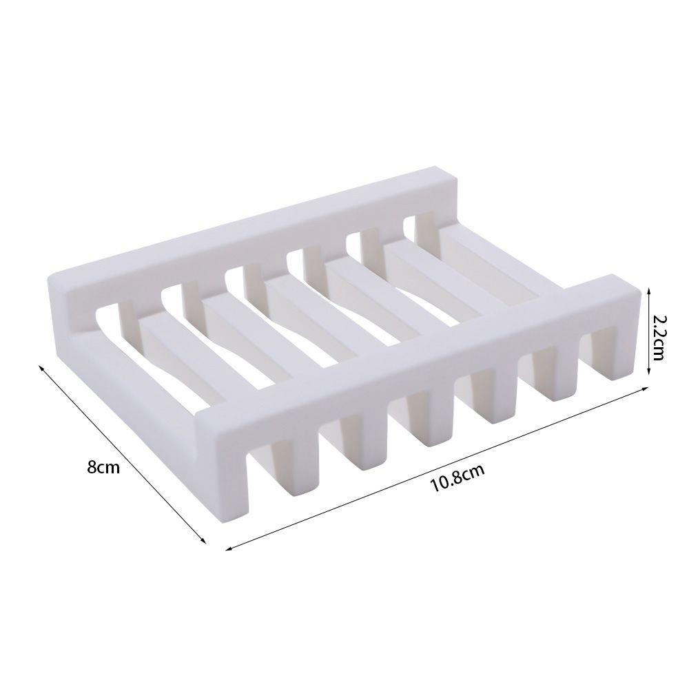 Soap Saver Flexible Soap Holder Non-slip Waterproof Bar Soap Dish Hollow Design Silicone Soap Box Bathroom