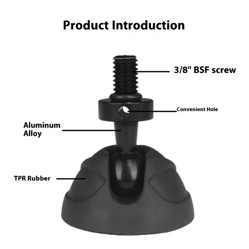 AntiSlip Rubber Tripods Foot Pad 3/8 Screw Universal Adapter for Enhances Camera Stability On Uneven Surfaces